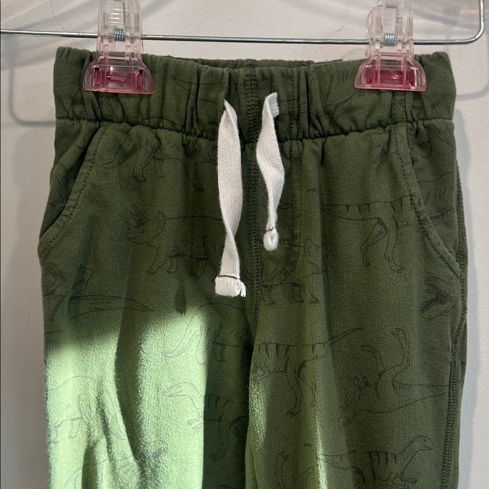 Carter's Olive Green Dinosaur Hoodie and Jogger Set boys size 6